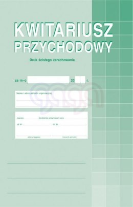 Kwitariusz przychodowy numerowany A4