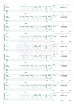 Kwitariusz przychodowy numerowany A4