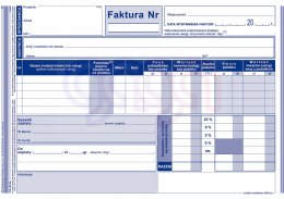 100-3E Faktura wzór pełny dla prowadzących sprzedaż w cenach netto 100-3E