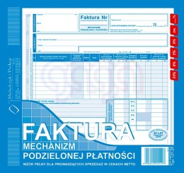 127-2P Faktura mechanizm podzielonej płatności dla prowadzących sprzedaż w cenach netto 127-2P