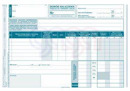 163-3E Dowód naliczenia podatku od towarów i usług (faktura wewn.) czynności opodatkowane zrównane ze sprzedażą w cenach netto 1