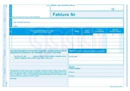 198-3E Faktura. Czynności zwolnione z podatku na podstawie art. 43 ust. 1 pkt. 2-41 ustawy z dnia 11 marca 2004 r. o podatku od 