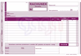 231-3 Rachunek dla zwolnionych podmiotowo z VAT 231-3