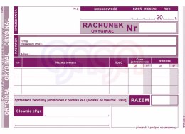 234-5 Rachunek dla zwolnionych podmiotowo z VAT 234-5