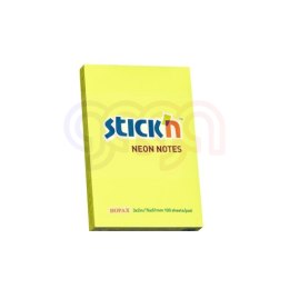 Bloczek STICKN 76x51mm żółty neon 100k 21132