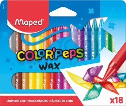 Kredki COLORPEPS świecowe 18 kolorów 861012 MAPED