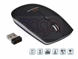 Mysz bezprzewodowa 2.4GHZ optyczna USB SATURN czarna EM120K ESPERANZA