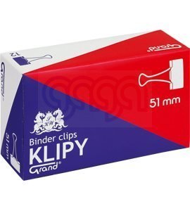 Klip 51mm 12szt (2 cale) czarny GRAND 110-1096