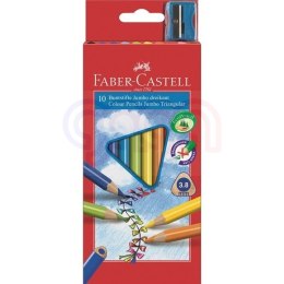 Kredki trójkątne FABER-CASTELL Junior Grip 10 kolorów 116510 FC