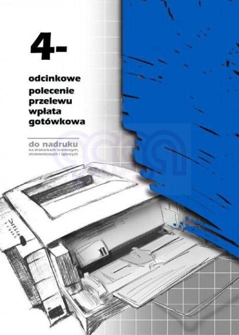 F-112-2 4-odcinkowe polecenie przelewu MICHALCZYK&PROKOP A4 100 kartek