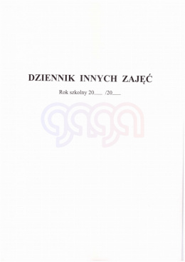 DZIENNIK ZAJĘĆ INNYCH 6931