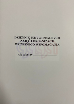 Dziennik indywidualnych zajęc i organizacji wczesnego wspomagania