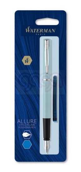 Pióro wieczne (F) ALLURE PASTEL NIEBIESKI WATERMAN 2122724, blister