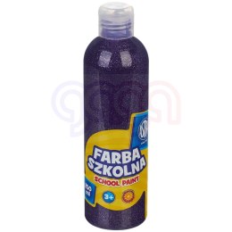 Farba szkolna Astra 250 ml - brokatowa fioletowa, 301217042