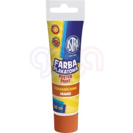 Farba plakatowa Astra tuba 30 ml - pomarańczowa, 301107001