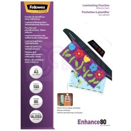 Folie do laminacji samoprzylepne A4 80mic., (100szt) 5302202 FELLOWES