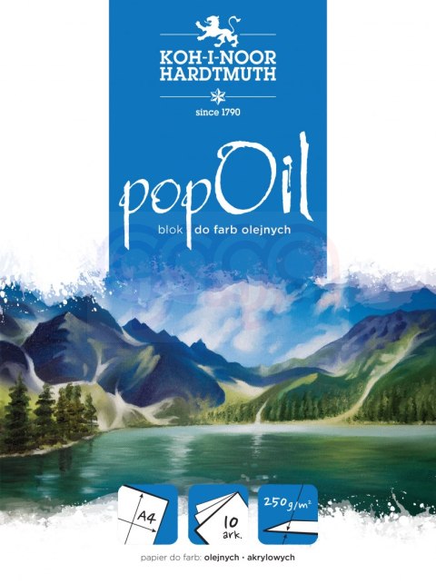 Blok POP OIL A4 10ark 250g BLO-OIA4PO