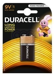 Bateria Basic 9V K1 DURACELL 4520117 6LR61