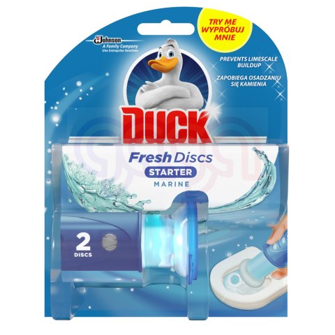 Kostka do WC DUCK FRESH DISCS MARINE - żelowe krążki 39109