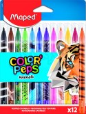 Flamastry COLORPEPS ANIMALS 12 szt. Maped 845403