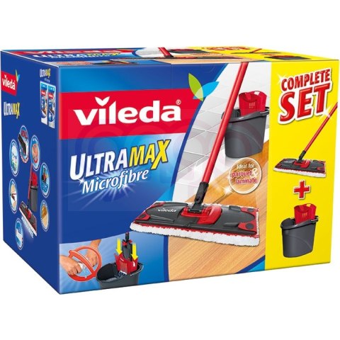 Zestaw w kartonie VILEDA ULTRAMAX mop płaski + wiadro + kij 11508