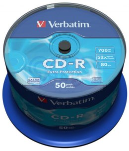 Płyta CD-R VERBATIM CAKE (50) Extra Protection 700MB x52 43351