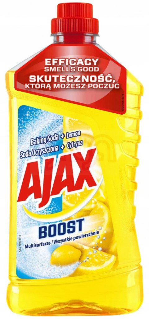 AJAX Płyn do mycia podłóg BOOST SODA 1l Cytryna *90160