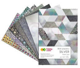 Blok SILVER, A4, 150-230g, 10 ark, Happy Color HA 3820 2030-MS