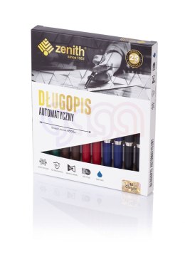 Długopis automatyczny Zenith 10 - box 10 sztuk, mix kolorów, 4101000