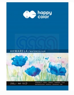 Blok akwarelowy, ART, A4, 10 ark, 250g, Happy Color HA 3725 2030-A10